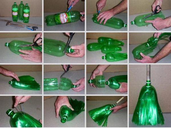 Sapu dari Botol Plastik Bekas