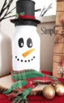 Tutorial Cara Menghias Botol Menjadi Boneka Salju