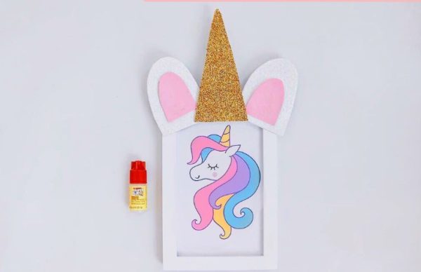 Tutorial Mudah Membuat Souvenir Pigura Unicorn DIY