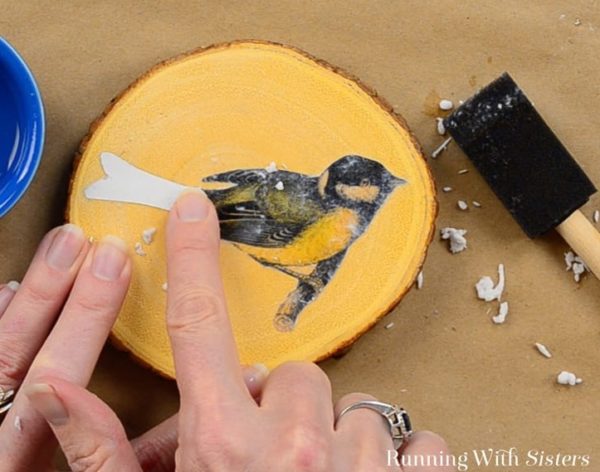 Tutorial Membuat Souvenir Gambar Burung di Kayu-DIY